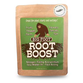 Big Foot Probiotic Root Boost dispensing scoop for precise mixing and application.