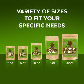 Big Foot Probiotic Root Boost healthy plants in vibrant home garden.