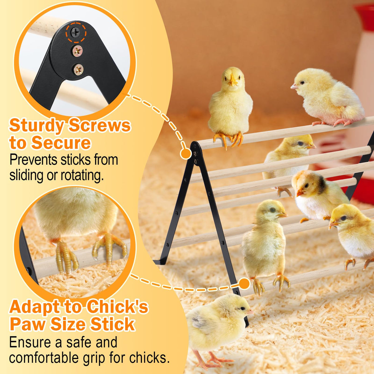 Biggun chick perch brooders-use suitable for day and night roosting.