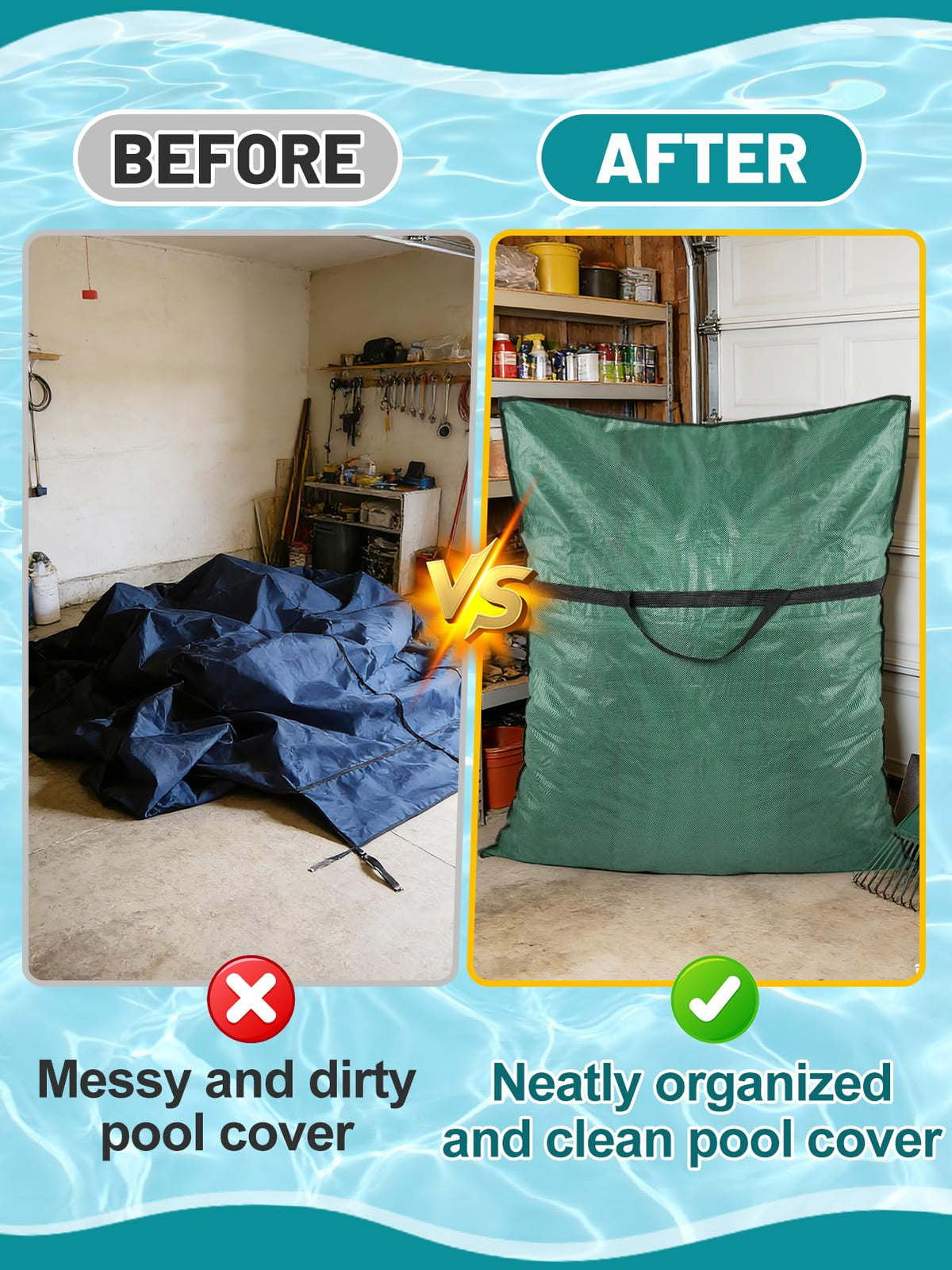 Biggun large 47×57 inch storage bag demonstrating generous capacity