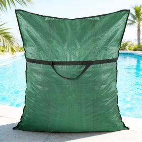 Biggun pool safety cover storage bag with front handles for easy one-handed use