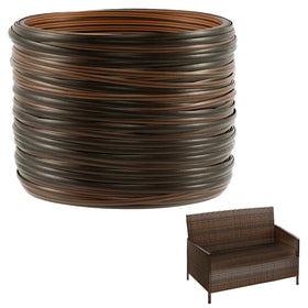Biggun wicker repair kit 230ft reel color matches outdoor furniture for easy patching.
