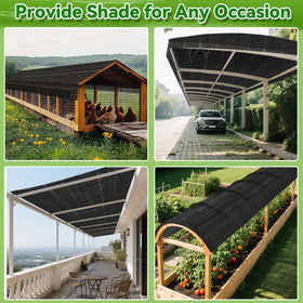 Bigmeta Cuttable Shade Cloth 10x30ft – 50% UV-Resistant Mesh Tarp with Rope for Garden, Patio & Greenhouse