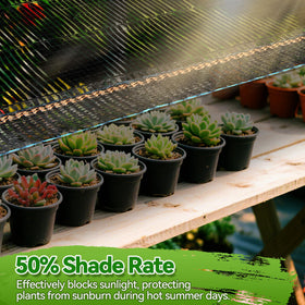 Bigmeta shade cloth reduces evaporation, helping soil stay moist.