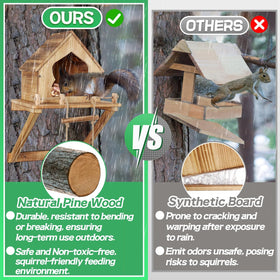 Bigmeta tree-mounted feeder blending with branches for wildlife
