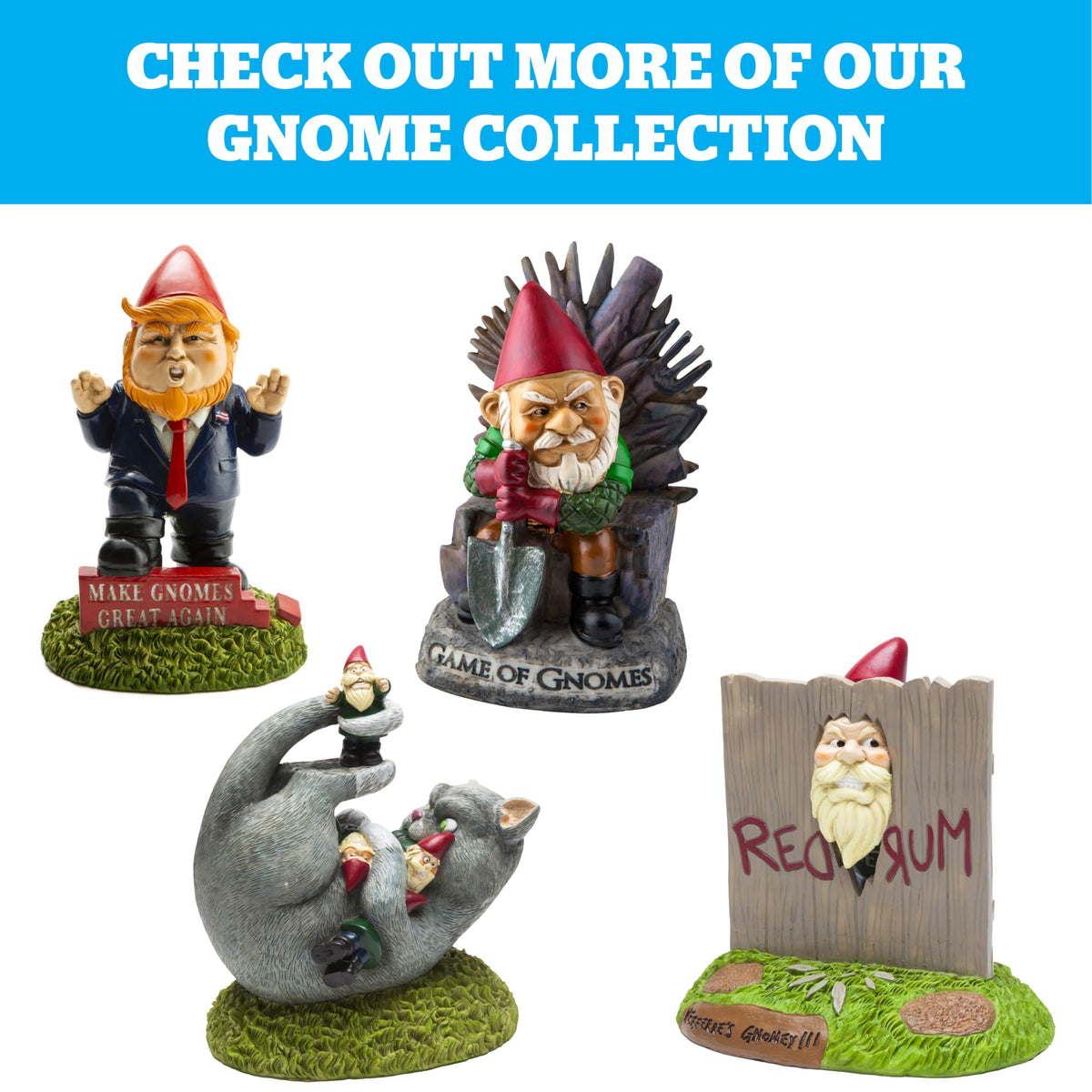 BigMouth Inc gift-ready gnome statue perfect as housewarming gag