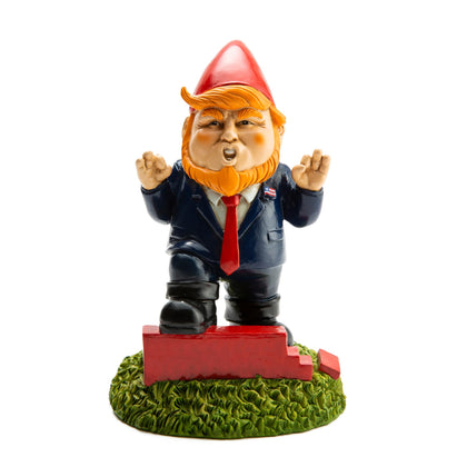 BigMouth Inc Orange Overlord wall garden gnome adds playful protection to outdoor spaces