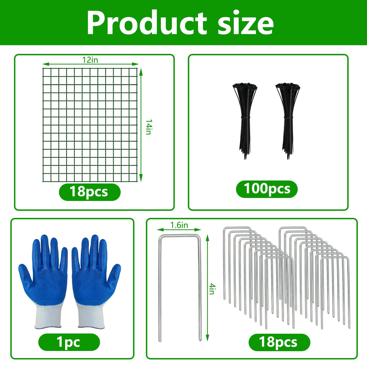 Heavy-duty steel wire with coating resists rust and bending in the garden.