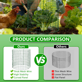 Bigwish versatile sizes adapt to plants from small seedlings to growing vegetables.