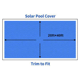 BigXwell blue solar blanket highlighting heat retention for extended pool season