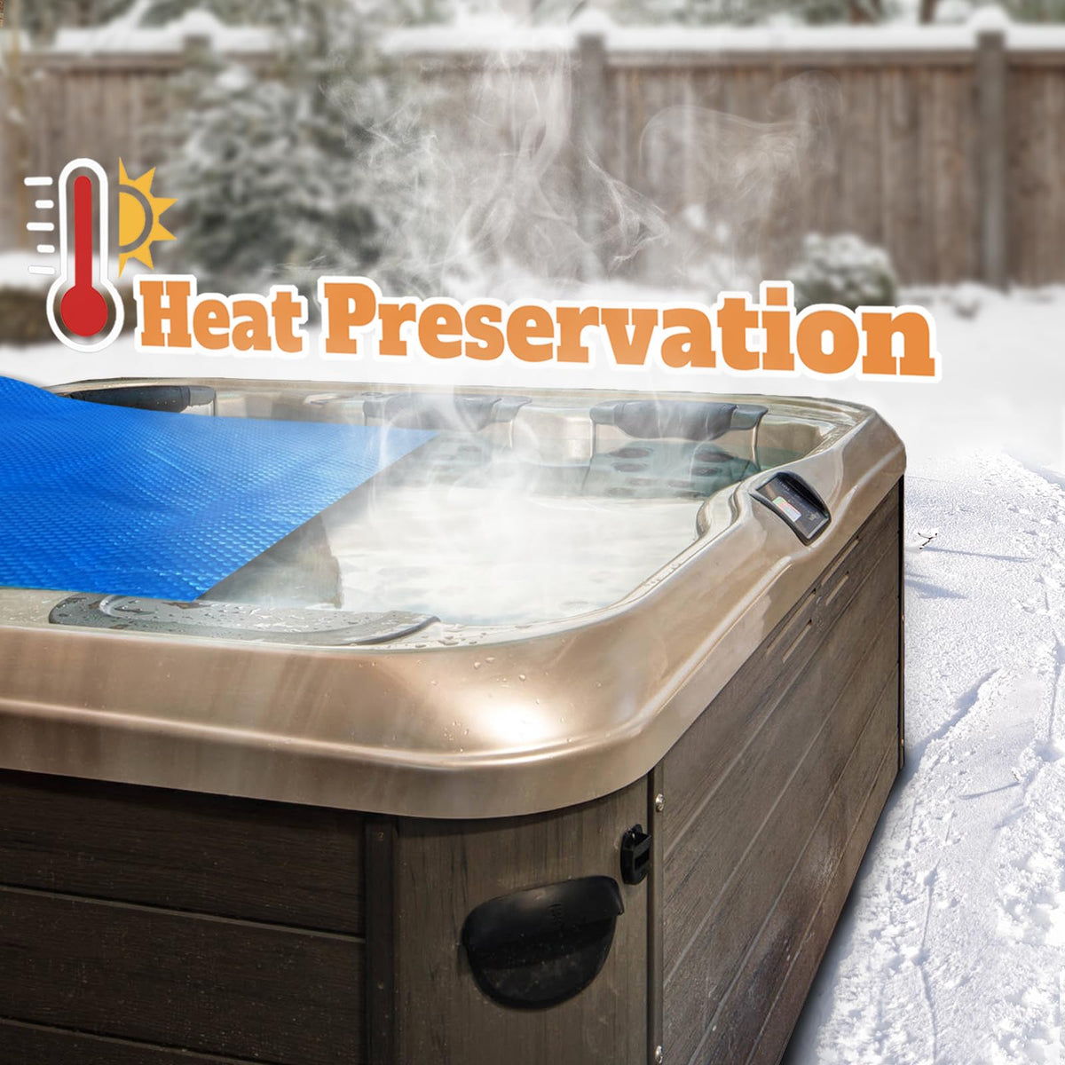 BigXwell durable spa cover is built to withstand seasonal wear and tear