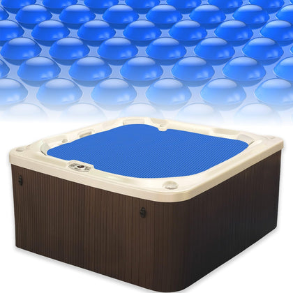 BigXwell hot tub cover demonstrates 16 mil insulation for faster warmth and reduced heat loss