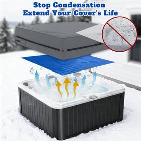 BigXwell thermal-seal spa cover keeps water warmer between uses