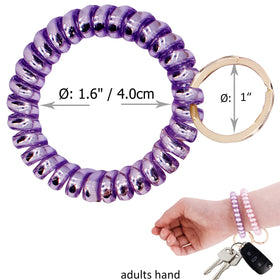 BIHRTC elastic wristband close-up highlighting flexibility and reliable key attachment.