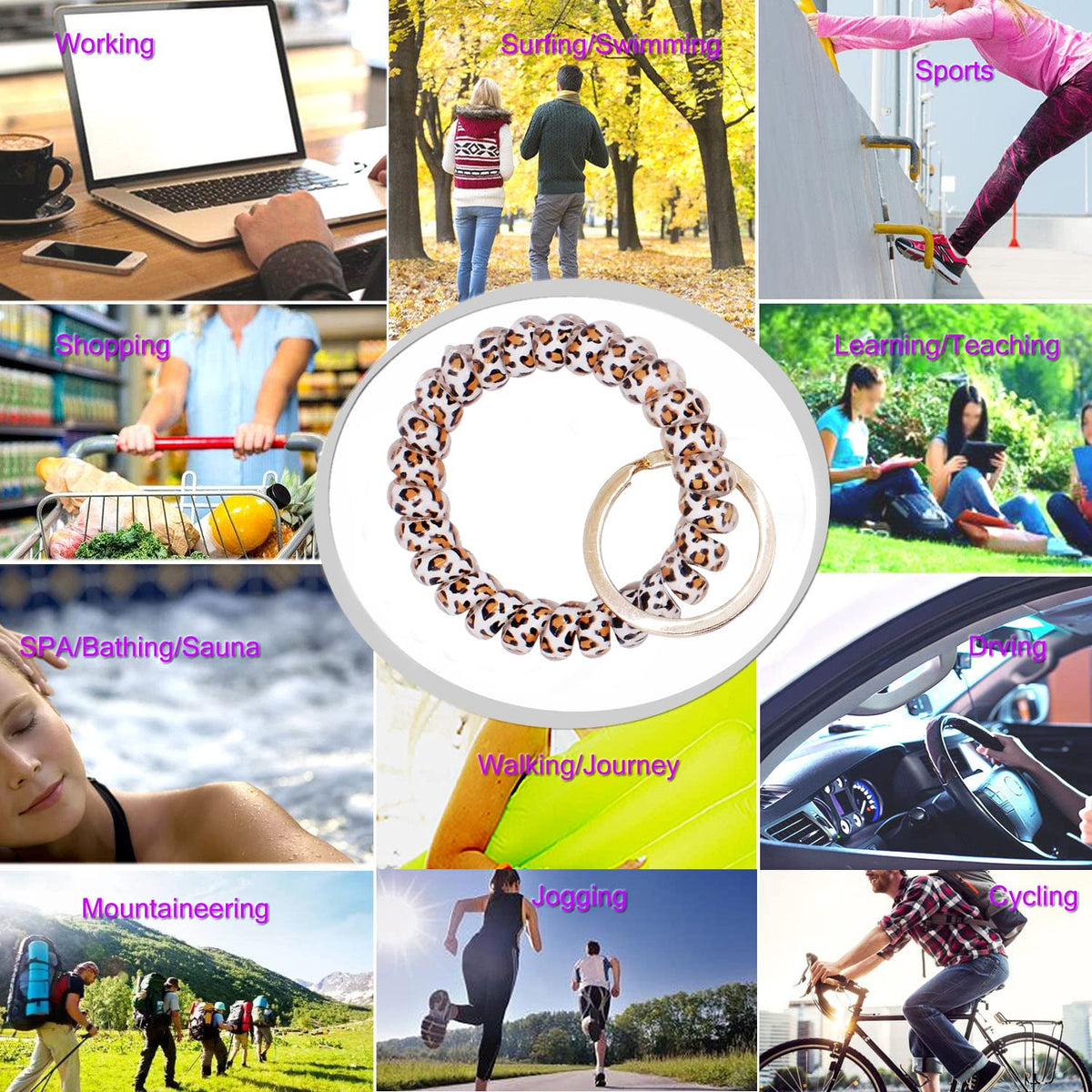 BIHRTC hair-friendly coil wristband doubles as hair tie