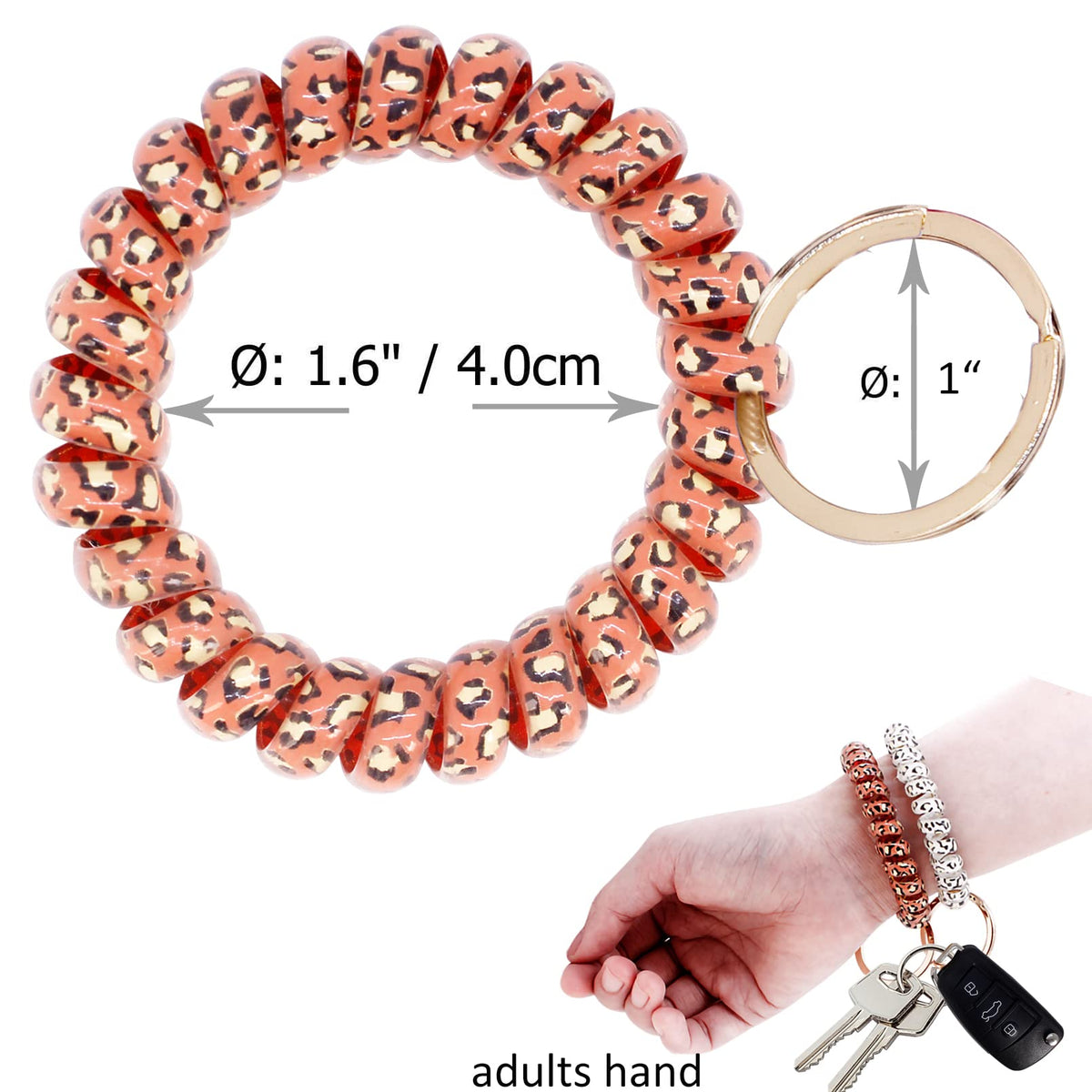 BIHRTC spiral wristband close-up showing durable metal ring