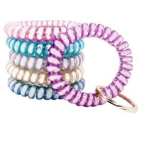 BIHRTC spiral wristband pack, secure keys while traveling.