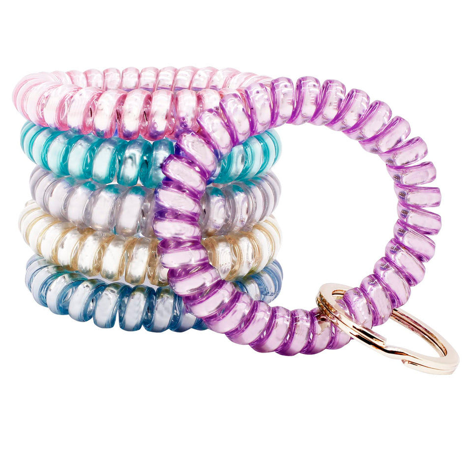 BIHRTC spiral wristband pack, secure keys while traveling.