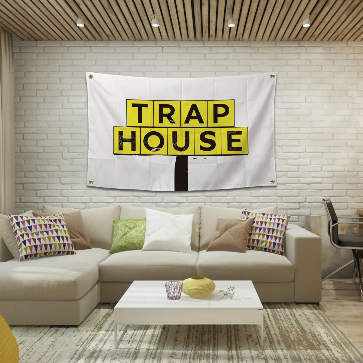 BIiaiue polyester flag durable vivid colors withstand sun and rain