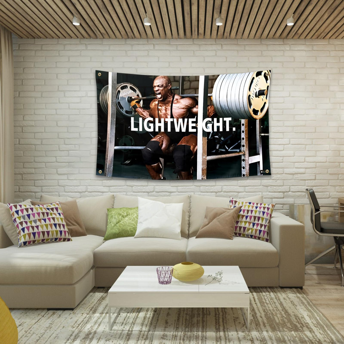 BIiaiue Ronnie Coleman 3x5 ft flag suitable for events and gatherings