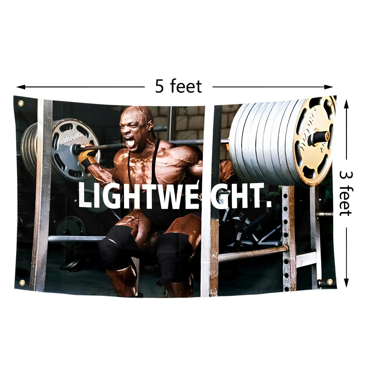 BIiaiue Ronnie Coleman flag tapestry for wall display with vivid colors