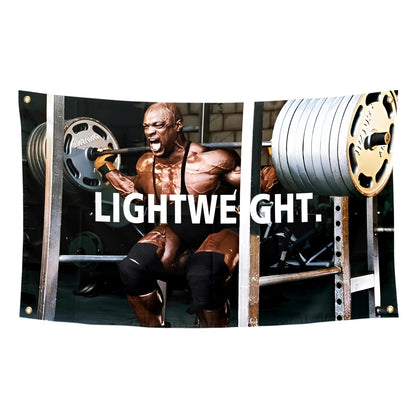 BIiaiue Ronnie Coleman lightweight flag poster 3x5 ft for dorm room display
