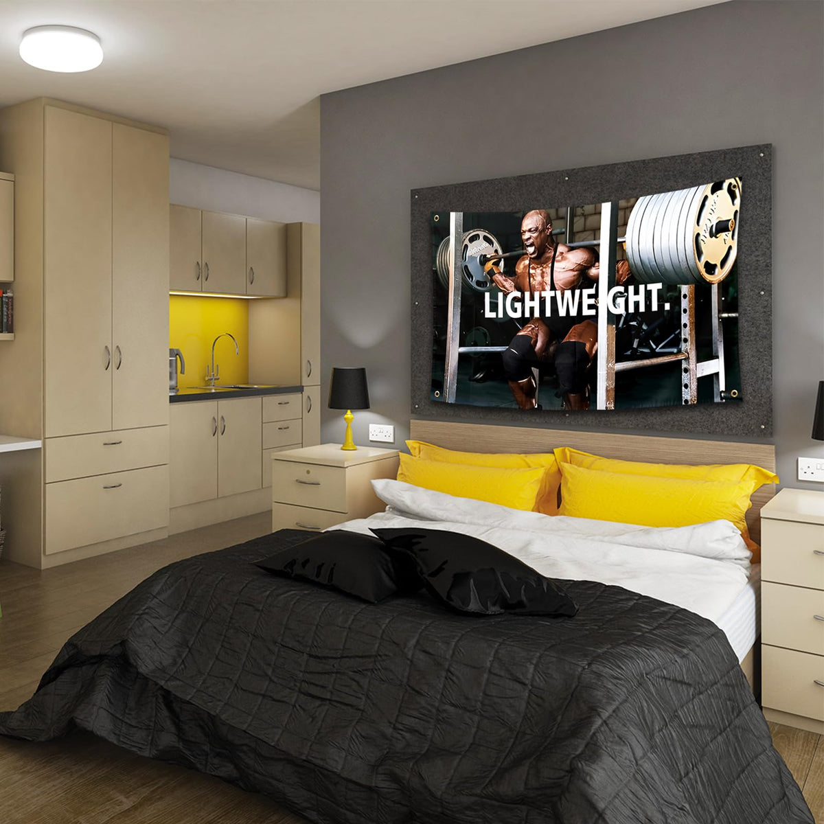 BIiaiue Ronnie Coleman wall tapestry with UV resistant print