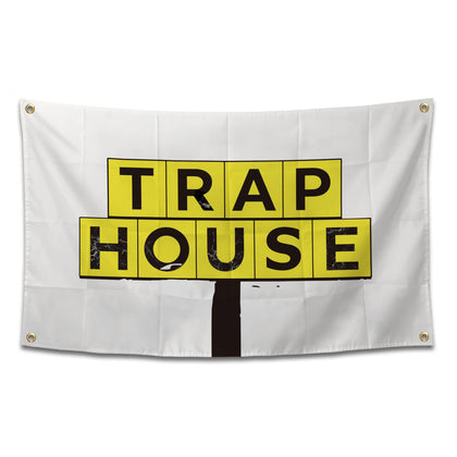 BIiaiue Trap House flag 3x5ft wall banner for bold dorm decor
