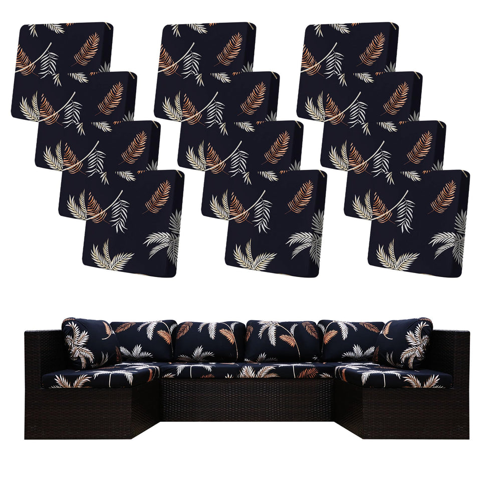 BIETYONE 12-piece stretch cushion covers packaging for quick outdoor cushion refresh