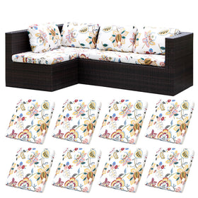 BIETYONE 8Pcs cushion covers package content showing eight flexible outdoor covers for quick refresh.