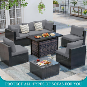 BIETYONE cushions in grey with multiple colors and patterns for seasonal decor