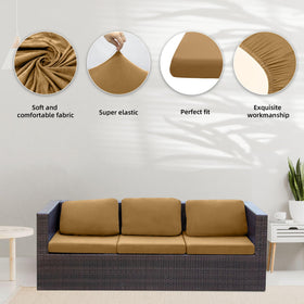 BIETYONE camel cushion slipcover fits cushions 20 27 inches for versatile use
