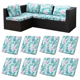 BIETYONE hummingbird stretch cushion cover on a sofa with elastic fit