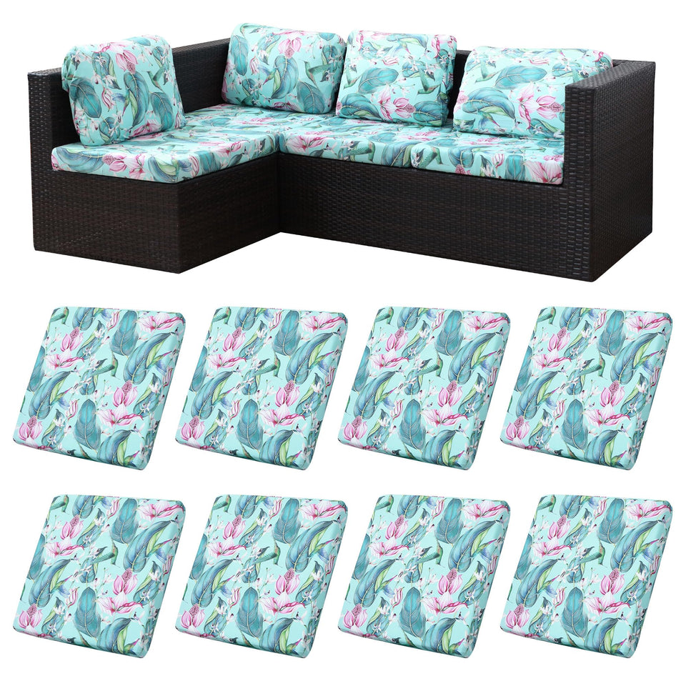 BIETYONE hummingbird stretch cushion cover on a sofa with elastic fit