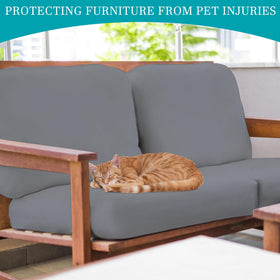 BIETYONE grey cushion covers protecting outdoor furniture and enabling reuse