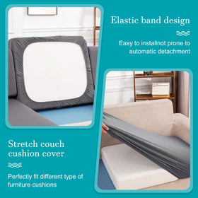 BIETYONE washable cushion covers in grey for easy maintenance and reuse