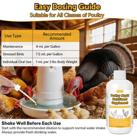 BiKontrun bottle aids energy during molting and higher energy needs.