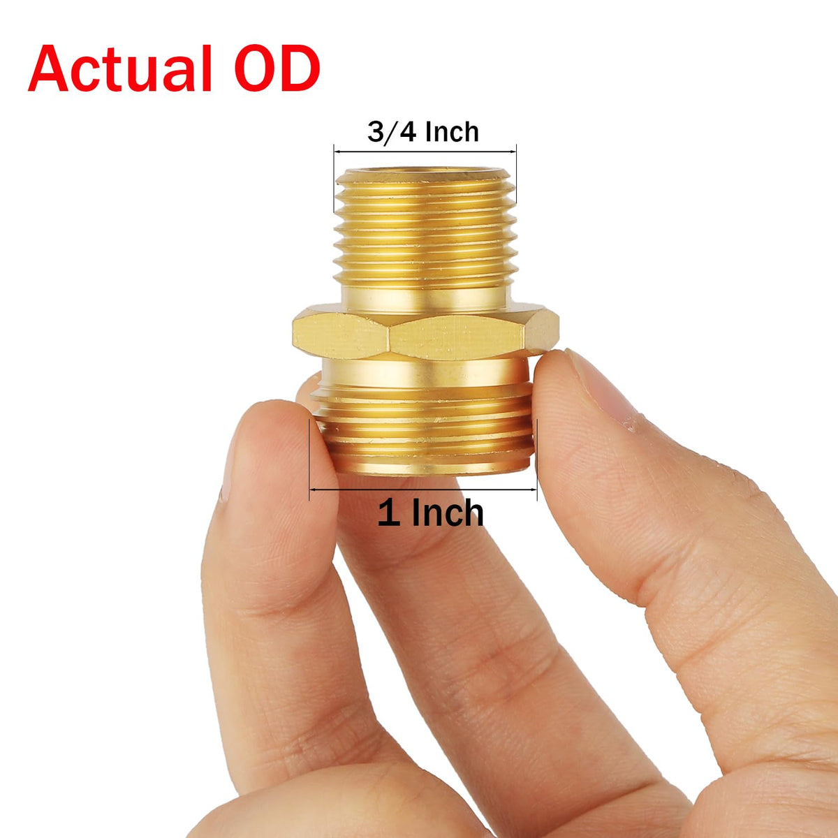 BILAL brass adapter with washers included ensures leak-free connections.