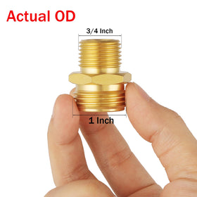 BILAL brass adapter with washers included ensures leak-free connections.