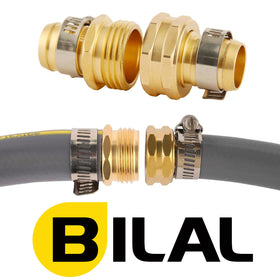 BILAL brass connectors support multiple hose sizes for versatility