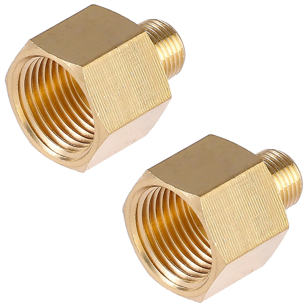 BILAL brass reducer adapter 3/8 to 1/8 NPT, ideal for compact plumbing connections