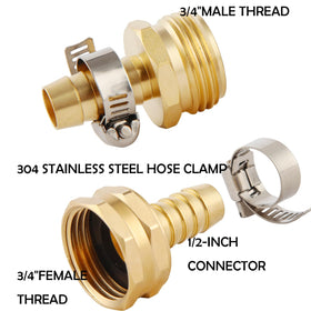 BILAL brass hose repair kit with clamps and gaskets for dependable seals.