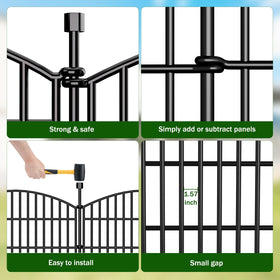 Bilibompa Versatile border fence for flower beds, gardens, and play areas.
