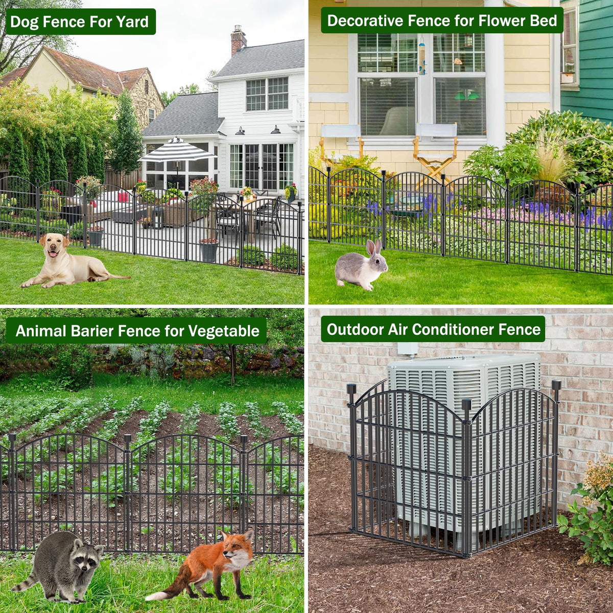 Bilibompa 8-panel expandable fence covers 20.8 feet of border.