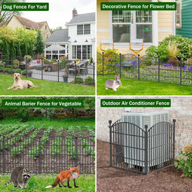 Bilibompa 8-panel expandable fence covers 20.8 feet of border.