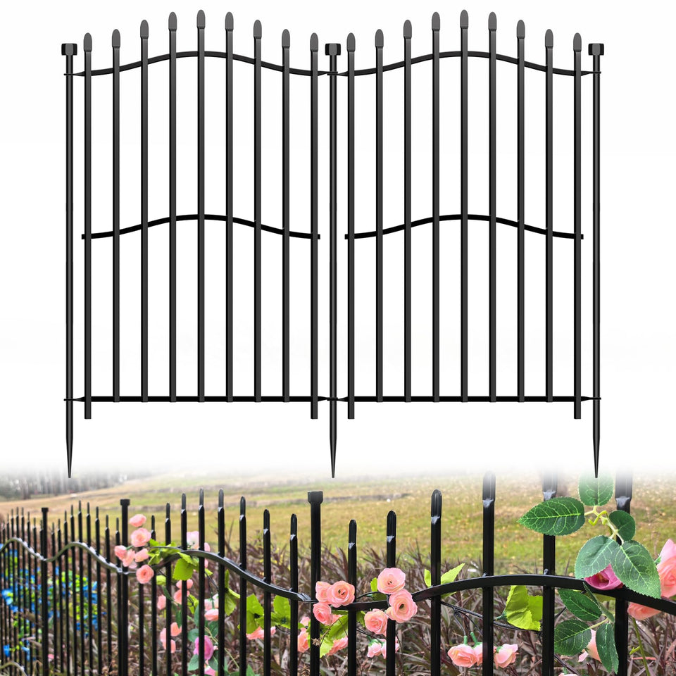 Bilibompa 10-panel tall no-dig garden fence blocks groundhogs and raccoons.