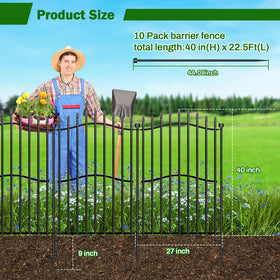 Bilibompa arch-top design adds decorative boundary for yards.