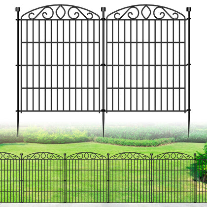 Bilibompa no-dig garden fence 6-panel setup protects yards from rabbits and small dogs.