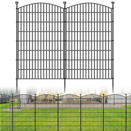 Bilibompa no-dig fence arch panel provides tall yard protection.