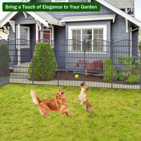 Bilibompa pet play area fence creates a safe outdoor space.